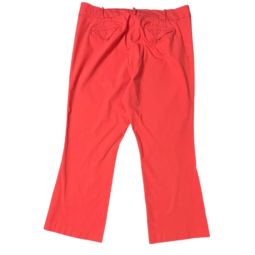 Lane Bryant Coral Ashley Stretch Bootcut Leg Pants Slacks sz‎ 24W Cottagecore